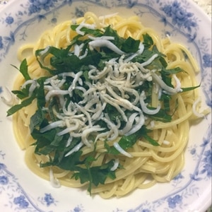 しらすと大葉の和風パスタ